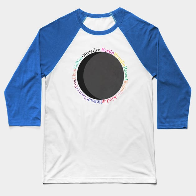 Colorful Loona Baseball T-Shirt by BomiUsagi